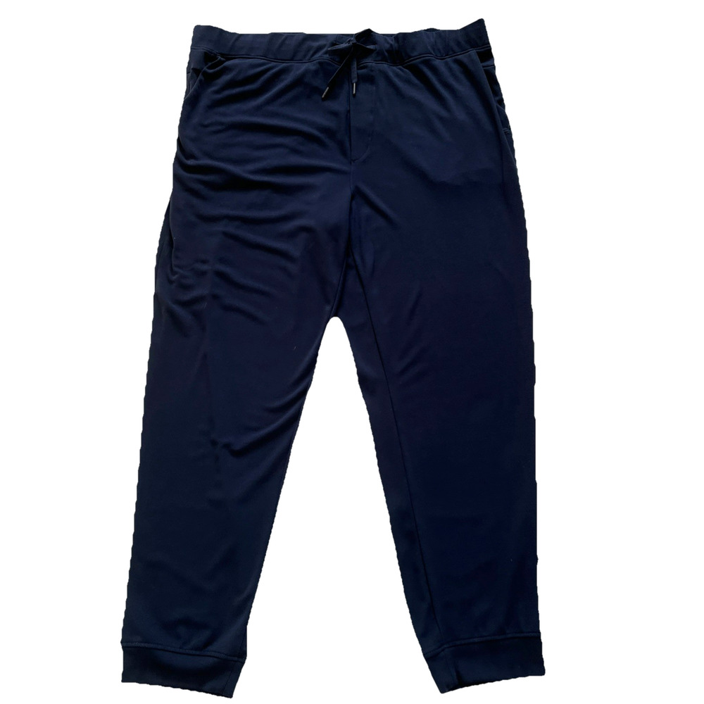 Cozy Earth Bamboo Jogger Pants Womens 3XL Blue Pull-On Pockets Soft Lounge Comfy